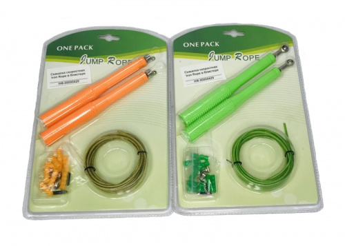 Скакалка 3 м метал. трос c пласт ручками Jump Rope микс 00429 Скакалка 3 м метал. трос c пласт ручками Jump Rope микс 00429