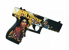 Макет Пистолета фанера Glock (Глок) Королева пуль Pulse queen CS GO 0143 998536