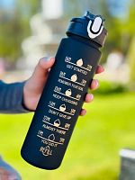 Бутылка для воды 750 мл Get Started черная 996087