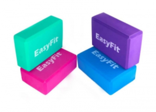 Кирпич для йоги синий 23х15х8 см EasyFit 01491
