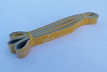 Эспандер-кольцо замкнутое 2,08м х 4,5мм х 2,2 см желто-серый 22 кг Asila 996547