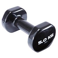 Гантель обливная 5 кг черный Domyos Физра