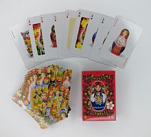 Карты 54 шт "Матрешка" в красной упаковке 02071
