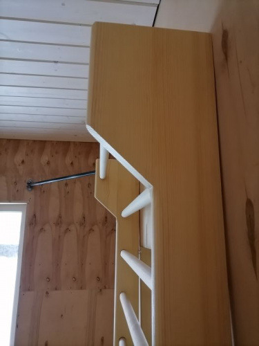 Шведская стенка деревянная 2,4 х 1,0 м с турником и зеркалом 996778 фото 4