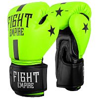 Перчатки боксерские 10 унц салатовый Fight Empire 4153954