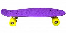 Скейтборд 22х6" Пениборд Fish фиолетовый с желтыми колесами TLS401 03374