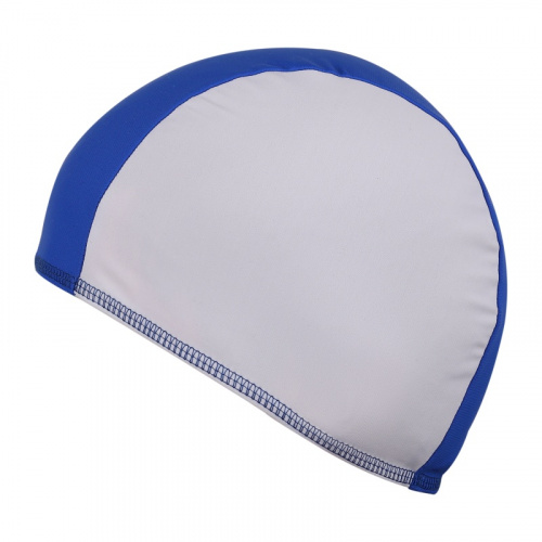 Шапочка для плавания Lycra белый/синий SM-088 16889