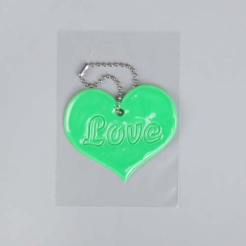 Брелок светоотражающий "Сердце" (Love) 6,5х5,5 см 1847923 фото 4