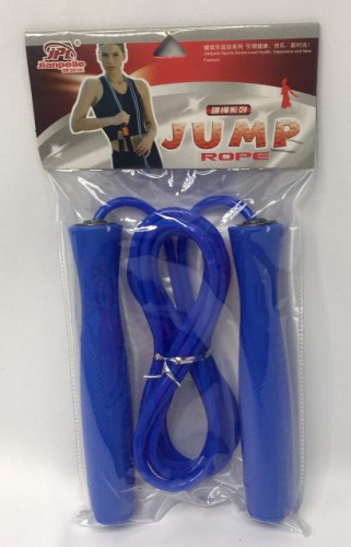 Скакалка 3 м ПВХ шнур Jump Rope голубая JPL-5105 01915