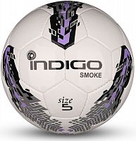 Мяч футбольный №5 Indigo Smoke IN025 бело-серо-фиолетовый 27447