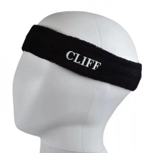 Повязка для головы махровая черный Cliff 997115