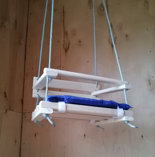 Качели навесные дерево с мягким сиденьем 33х25 см 041 997840 фото 3