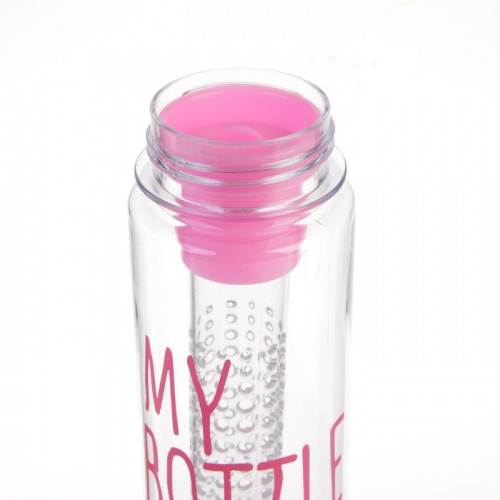 Бутылка для воды 500 мл розовый "My bottle" 2581922 фото 7