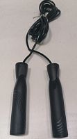Скакалка 3 м ПВХ шнур Jump Rope черная JPL-5105 01914