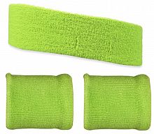 Повязка для головы салатовый + 2 напульсника ЛВ11 27396
