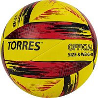 Мяч волейбольный Torres Resist желто-красный 321305