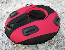 Ватрушка 115 см 115х100 см с 4 ручками Король Горок Ф8 черный-красный-черный 996760