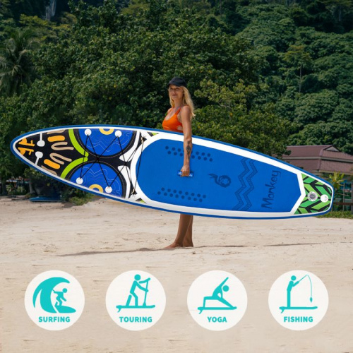 Доска SUP надувная FunWater Monkey 11′" однослойная 996383 фото 3