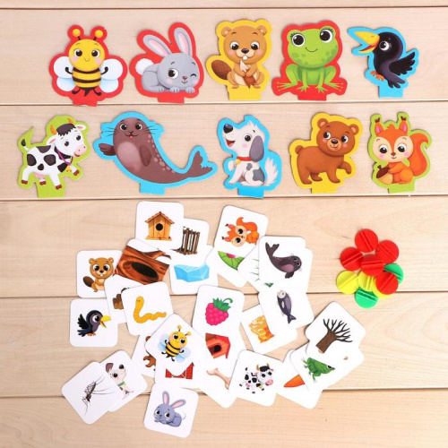 Игра настольная "Найди общее" (фигуры животных) Zabiaka 4729900 фото 2 Игра настольная "Найди общее" (фигуры животных) Zabiaka 4729900 фото 2