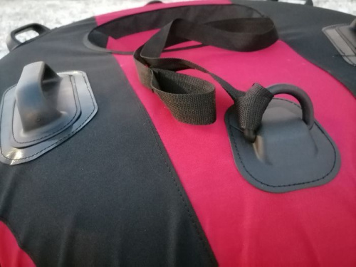 Ватрушка 115 см 115х100 см с 4 ручками Король Горок Ф7 красный-черный-красный 996759 фото 4