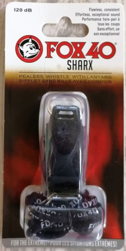 Свисток пластик Fox 40 Sharx черный 03511