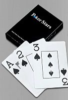 Карты 54 шт пластик Poker Stars черно-синий 1,8 см х 9 см х 6,5 см 995704