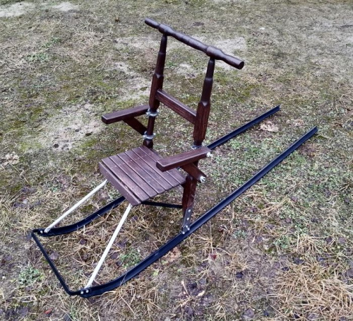 Сани Финские взрослые "Морозко" с насадками и подлокотниками 996655