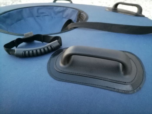 Ватрушка 115 см 115х100 см с 4 ручками Король Горок Ф6 синяя без внешнего шва 996758 фото 3