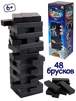 Игра Башня падающая Высотка Dark аналог Дженга (Jenga) 24 см 996269
