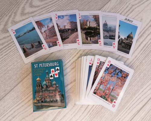 Карты 54 шт Спас (виды Питера) бирюзовый 998028 Карты 54 шт Спас (виды Питера) бирюзовый 998028