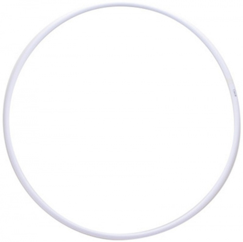 Обруч пластик 800 мм 235 гр белый (аналог Сасаки, Sasaki) 22224