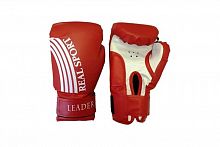 Перчатки боксерские 10 унц Leader (Real Sport)