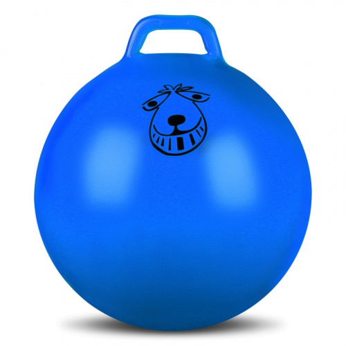 Мяч фитнес 55 см с ручкой голубой IN093 (IN005) 00393