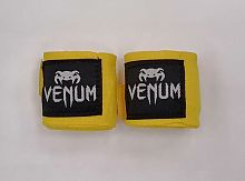 Бинты боксерские 5 м х/б + эластан желтый Venum 06584