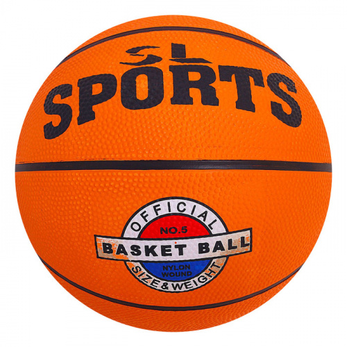 Мяч баскетбольный №5 резина Sports 1026011 фото 3