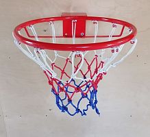 Сетка баскетбольная №7 1 шт d-6 мм бело-сине-красный 03771