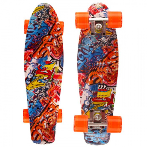 Скейтборд 22х6" Пениборд граффити Larsen Graffiti 1 360329