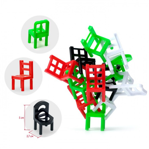 Игра настольная "На 4 ногах (18 стульев)" новогодняя 4829479 фото 3
