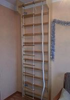 Шведская стенка деревянная 2,6 х 0,8 м с турником 995487