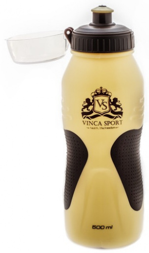 Бутылка для воды 500 мл желто-корич Vinca Sport VSB039/21876