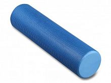 Ролик массажный для йоги 60*15 см синий (темно-синий) цельный EasyFit 03041