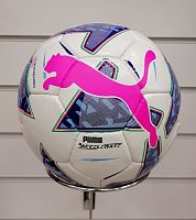 Мяч футбольный №5 Puma бело-розовый 05313