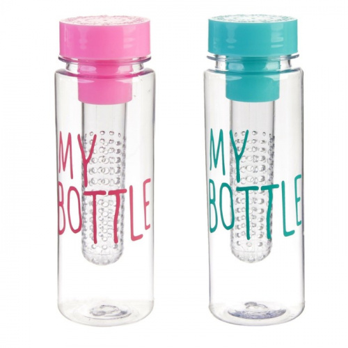 Бутылка для воды 500 мл розовый "My bottle" 2581922 фото 8