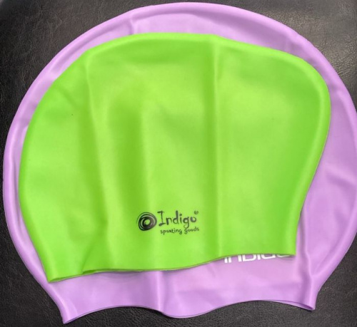 Шапочка для плавания для длинных волос силикон IN386 до 64 размера цикламеновый 05217 фото 3