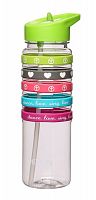 Бутылка для воды 750 мл YY-207 салатовый (съемные браслеты) 03268