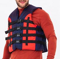 Жилет спасательный страховочный SUP XXL (52-54) оранжево-синий до 150 кг 996468