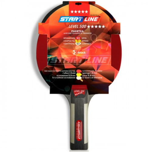Ракетка для пинг-понга 5* Start line Level 500 12605 370188 Ракетка для пинг-понга 5* Start line Level 500 12605 370188