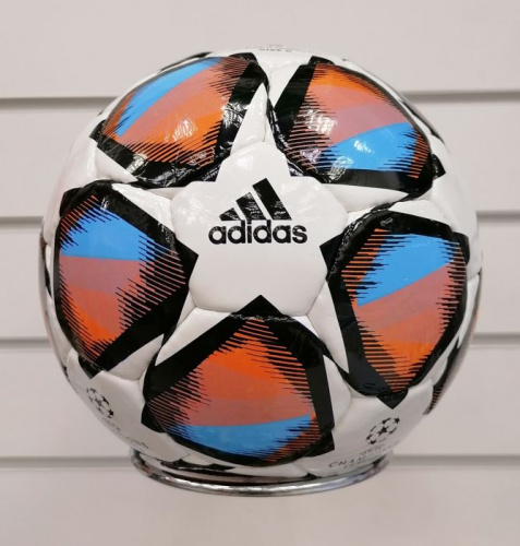 Мяч футбольный №5 Adidas Champions League бело-оранж-синий 996329