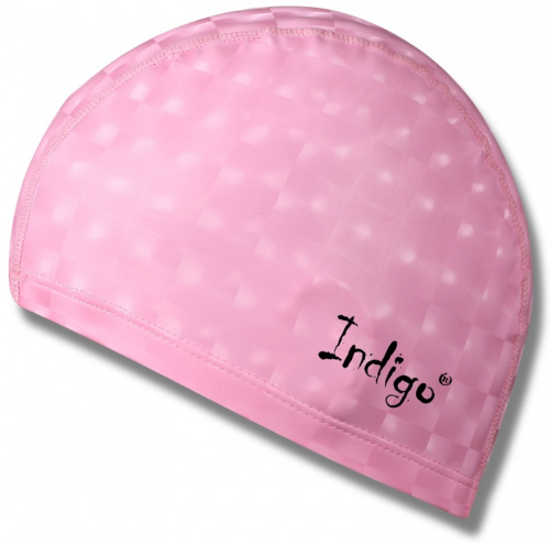Шапочка для плавания детская PU Coated 3D розовый IN047 03165