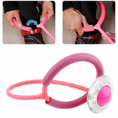 Скакалка (нейроскакалка) с колесом желтый 998874 фото 2